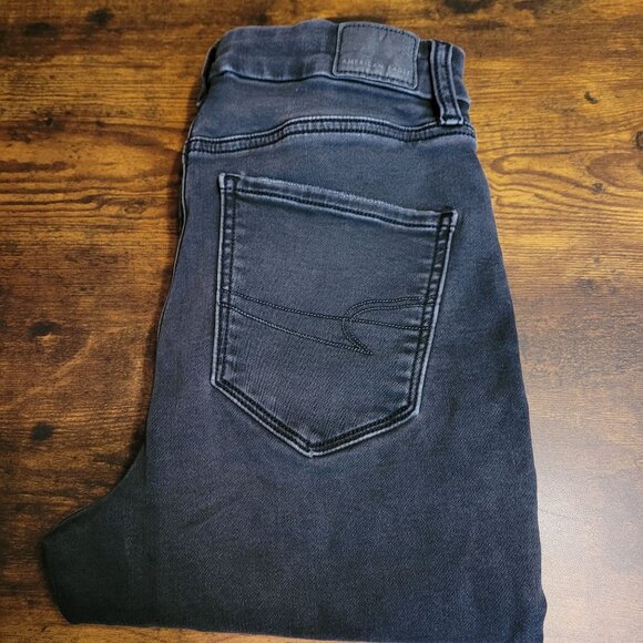American Eagle Jeans 4 R Jegging Curvy Super Hi Rise Next Level Stretch Denim - Picture 3 of 12